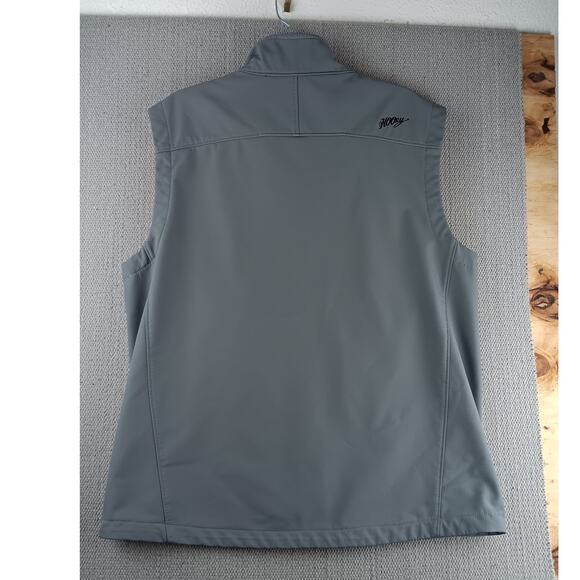 Hooey Soft Shell Vest Mens XL Gray Western Outdoors Cowboy Zip Pockets Insulated - Picture 2 of 13